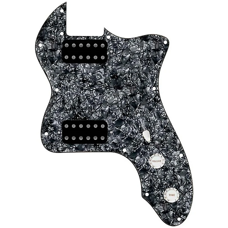 920D Custom '72 Thinline Tele Loaded Pickguard With Uncovered Smoothie Humbuckers & White Knobs