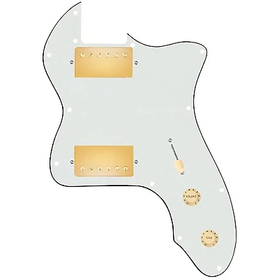 920D Custom '72 Thinline Tele Loaded Pickguard With Gold Smoothie Humbuckers & Aged White Knobs