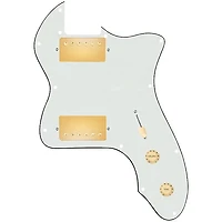 920D Custom '72 Thinline Tele Loaded Pickguard With Gold Smoothie Humbuckers & Aged White Knobs