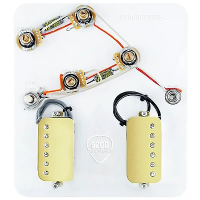 920D Custom Combo Kit for ES-335 With Gold Smoothie Humbuckers & ES335-V Wiring Harness