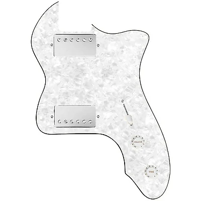 920D Custom '72 Thinline Tele Loaded Pickguard With Nickel Smoothie Humbuckers & White Knobs