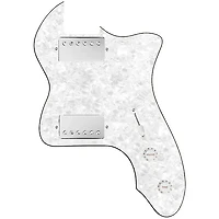 920D Custom '72 Thinline Tele Loaded Pickguard With Nickel Smoothie Humbuckers & White Knobs