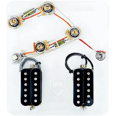 920D Custom Combo Kit for ES-335 With Uncovered Cool Kids Humbuckers & ES335-V Wiring Harness