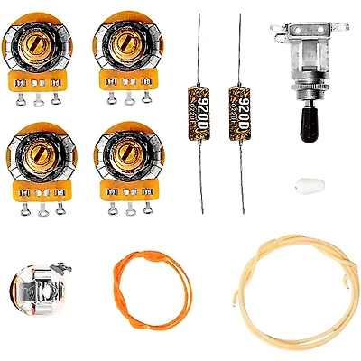 920D Custom ES-335 Vintage Wiring Harness Upgrade Kit With Oil Filled Capacitors