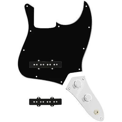 920D Custom Jazz Bass Loaded Pickguard With Groove (Modern) Pickups and JB-CON-C Control Plate