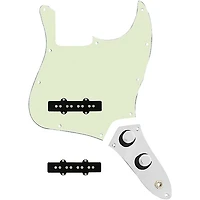 920D Custom Jazz Bass Loaded Pickguard With Groove (Modern) Pickups and JB-CON-CH-BK Wiring Harness