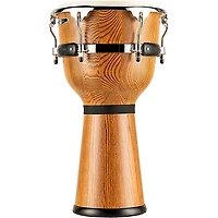 MEINL Floatune Zebra Print Ash Wood Djembe 12 in.