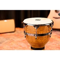 MEINL Floatune Zebra Print Ash Wood Djembe 12 in.