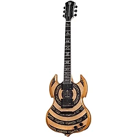 Wylde Audio Barbarian Norse Dragon Bullseye Electric Guitar Rawtop