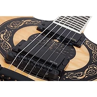 Wylde Audio Barbarian Norse Dragon Bullseye Electric Guitar Rawtop