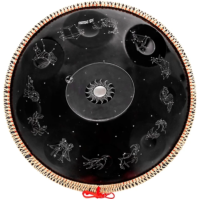 X8 Drums Zodiac Constellation Handpan With Bag and Stand 22 in. Black