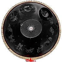 X8 Drums Zodiac Constellation Handpan With Bag and Stand 22 in. Black
