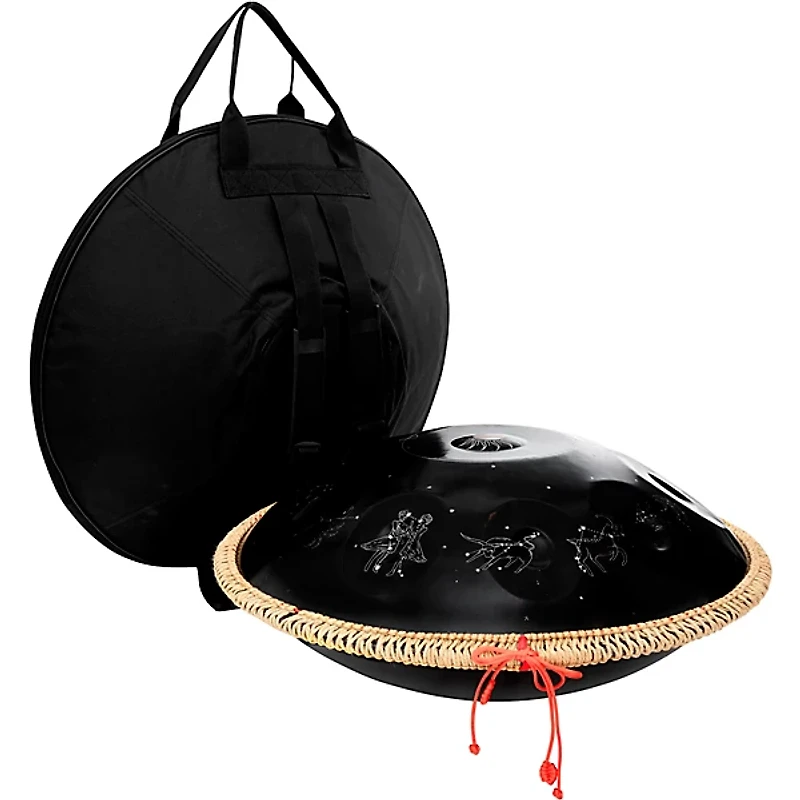 X8 Drums Zodiac Constellation Handpan With Bag and Stand 22 in. Black