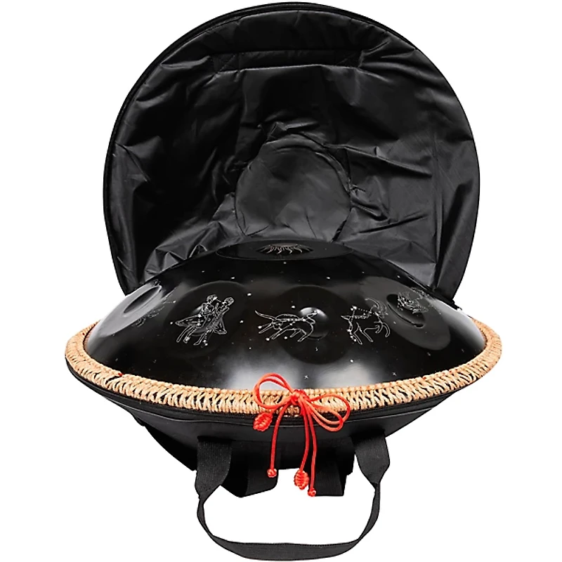 X8 Drums Zodiac Constellation Handpan With Bag and Stand 22 in. Black