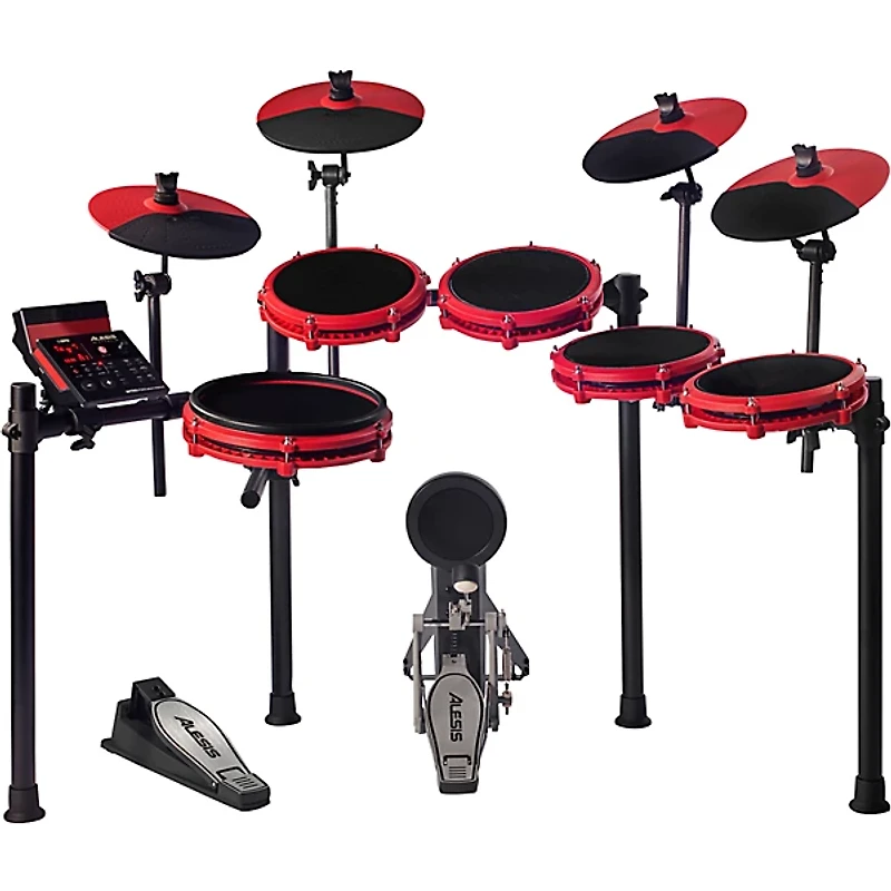 Alesis Nitro Max Expanded Electronic Drum Kit - Red