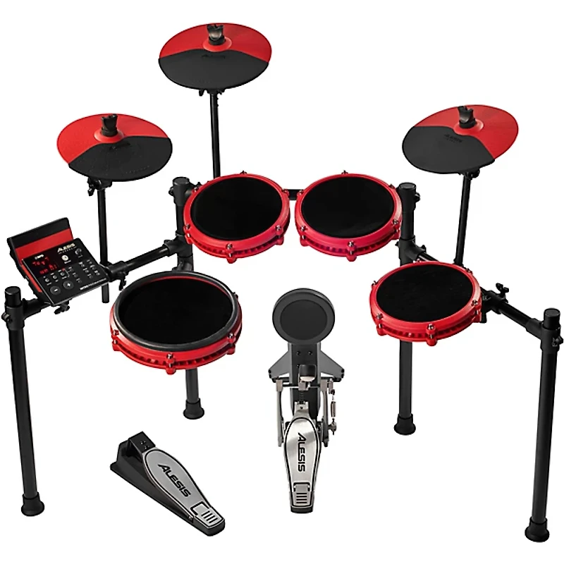 Alesis Nitro Max Expanded Electronic Drum Kit - Red