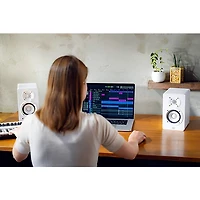 Yamaha HS4 4.5" Powered Studio Monitors (Pair), White