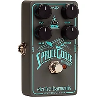 Electro-Harmonix Spruce Goose Overdrive Guitar Effects Pedal Grey and Teal