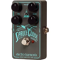 Electro-Harmonix Spruce Goose Overdrive Effects Pedal Grey and Teal