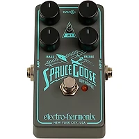 Electro-Harmonix Spruce Goose Overdrive Effects Pedal Grey and Teal