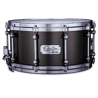 Majestic Opus One Cast Iron Concert Snare Drum 14 x 7 in. Antique Nickel Brushed