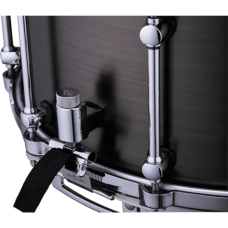 Majestic Opus One Cast Iron Concert Snare Drum 14 x 7 in. Antique Nickel Brushed