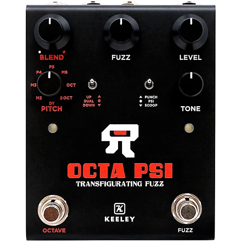 Keeley Octa Psi Transfigurating Fuzz Effects Pedal Black