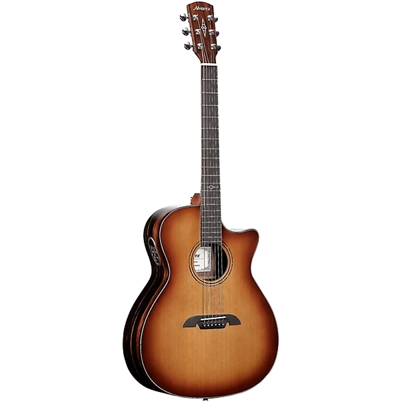 Alvarez AEG95CE Grand Auditorium Acoustic-Electric Guitar Shadow Burst