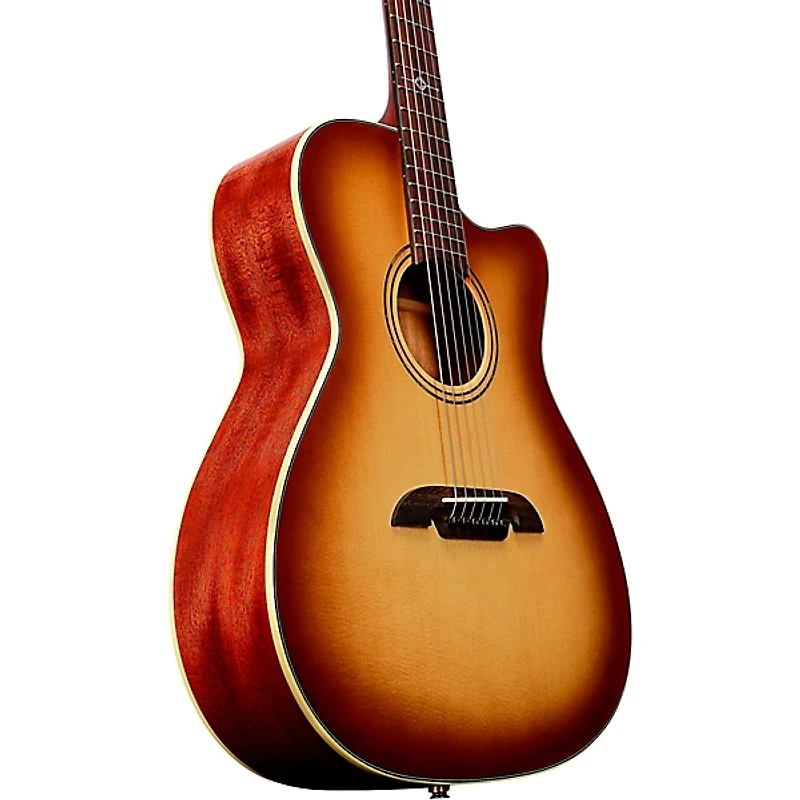 Alvarez MF60CE Folk-OM Acoustic-Electric Guitar Shadow Burst