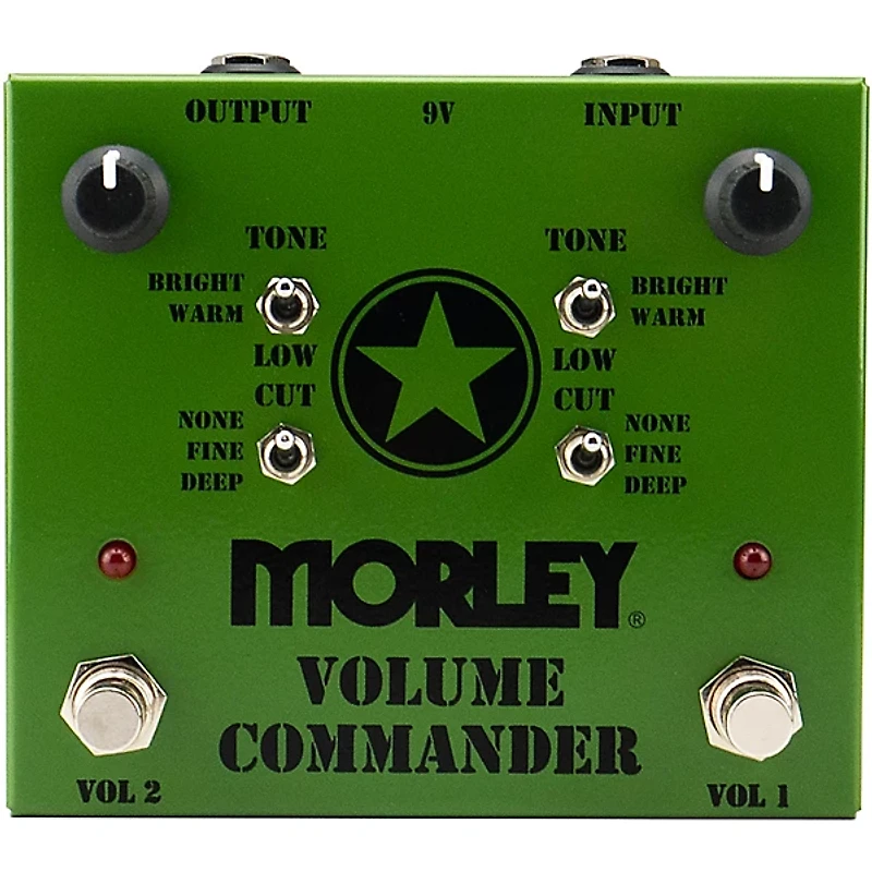 Morley Volume Commander Effects Pedal Green
