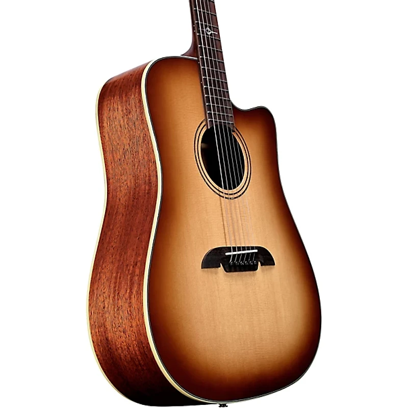 Alvarez MD60CE Herringbone Dreadnought Acoustic-Electric Guitar Shadow Burst