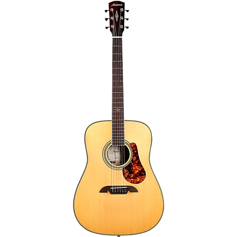 Alvarez MD70e Herringbone Dreadnought Acoustic-Electric Guitar Natural