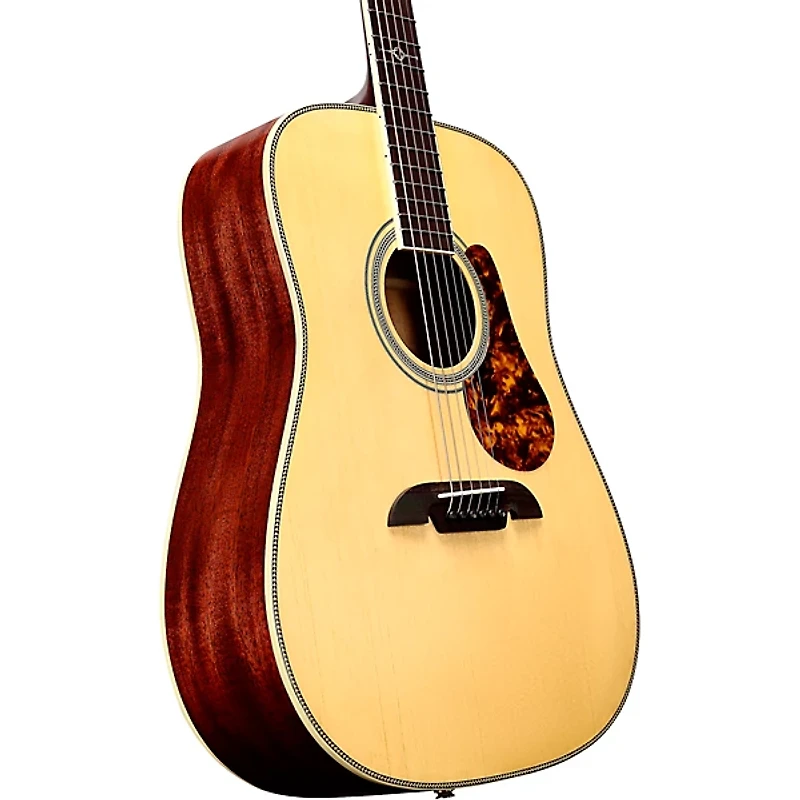 Alvarez MD60E Herringbone Dreadnought Acoustic-Electric Guitar Natural