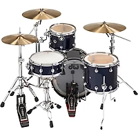 DW DWe Wireless Acoustic-Electronic Convertible 4-Piece Drum Set Bundle With 20" Bass Drum, Cymbals and Hardware