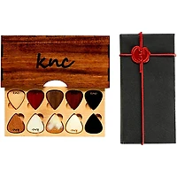 Knc Picks Assorted Guitar Picks With Wooden Box