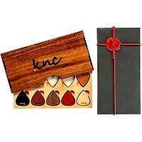 Knc Picks Assorted Guitar Picks With Wooden Box