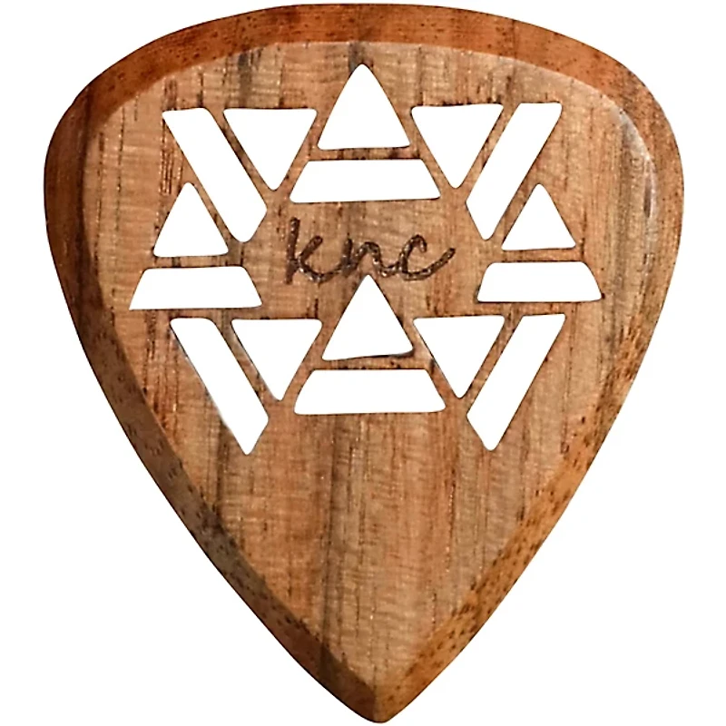 Knc Picks Grippytron Walnut Guitar Pick 3.0 mm Single