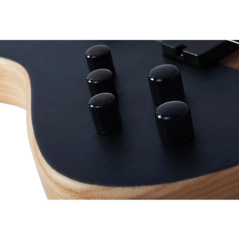 Schecter Guitar Research Charles Berthoud CB-4 Left-Handed Electric Bass See Thru Black Satin