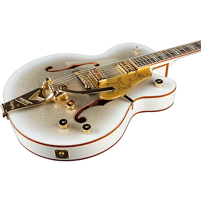 Gretsch Guitars G6136TG-OR Limited-Edition Orville Peck Falcon With String-Thru Bigsby Electric Guitar Oro Sparkle