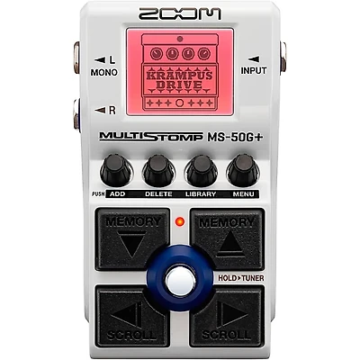 Zoom MS-50G+ Multistomp Guitar Effects Pedal - White