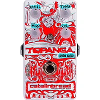 Catalinbread Topanga Spring Reverb 3D Effects Pedal with 3D Glasses Red and White