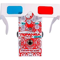 Catalinbread Topanga Spring Reverb 3D Effects Pedal with 3D Glasses Red and White