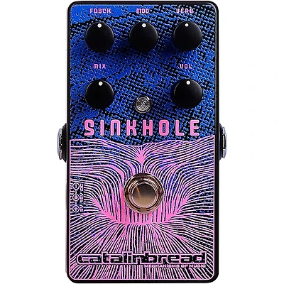Catalinbread Sinkhole Ethereal Reverb Effects Pedal Blue and Pink