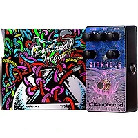 Catalinbread Sinkhole Ethereal Reverb Effects Pedal Blue and Pink