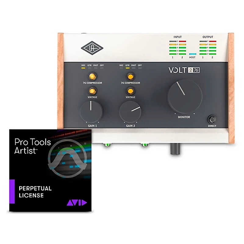 Universal Audio Volt USB Audio Interface with AVID Pro Tools Artist Perpetual License