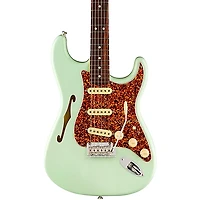 Fender American Professional II Stratocaster Thinline Limited-Edition Electric Guitar Transparent Surf Green