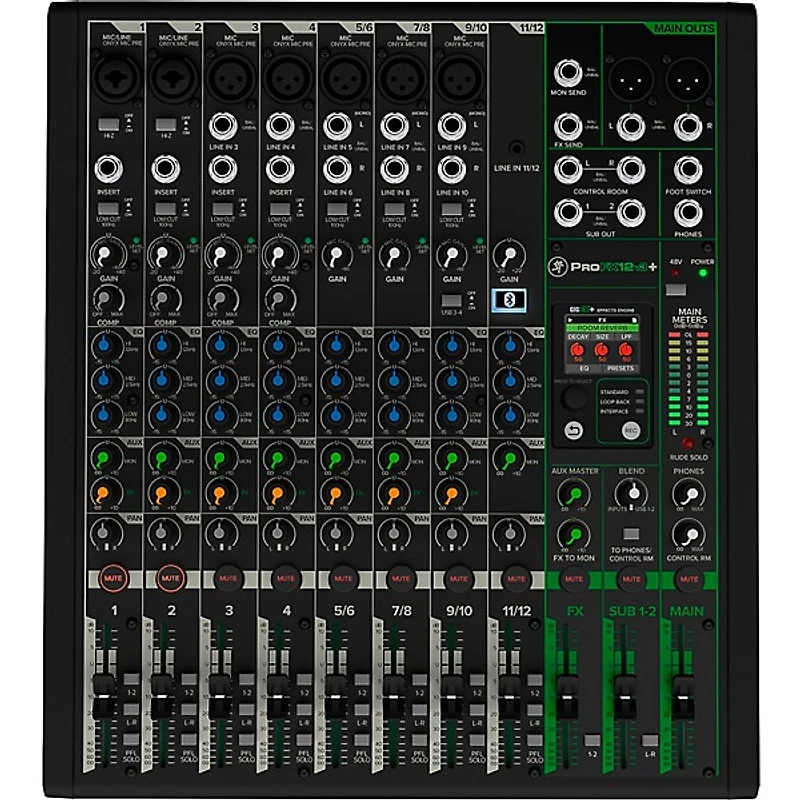 Mackie ProFX12v3+ 12-Channel Mixer With Gator Mixer Bag