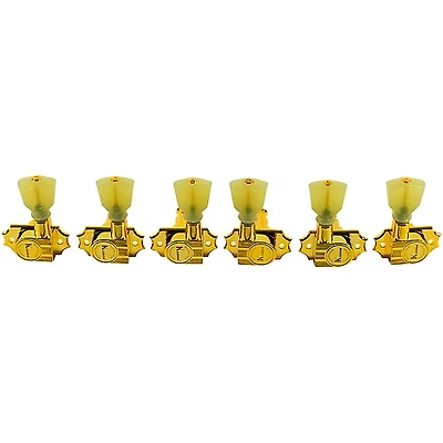 Kluson 3 Per Side Revolution Series G-Mount Pearloid Keystone Tuning Machines