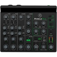 Mackie MobileMix 8-Channel USB-Powerable Mixer With Thrash212 GO Speaker, Roadrunner Bag, e835 Microphone, Stand, and Cable