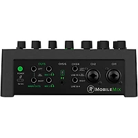 Mackie MobileMix 8-Channel USB-Powerable Mixer With Thrash212 GO Speaker, Roadrunner Bag, e835 Microphone, Stand, and Cable